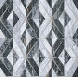  Керамогранит Bergamo геометмикс декор холодный 60x60